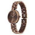 Vyb Charmer By Fastrack Quartz Analog Brown Dial Brown Metal Strap Watch For Girls - image number 2