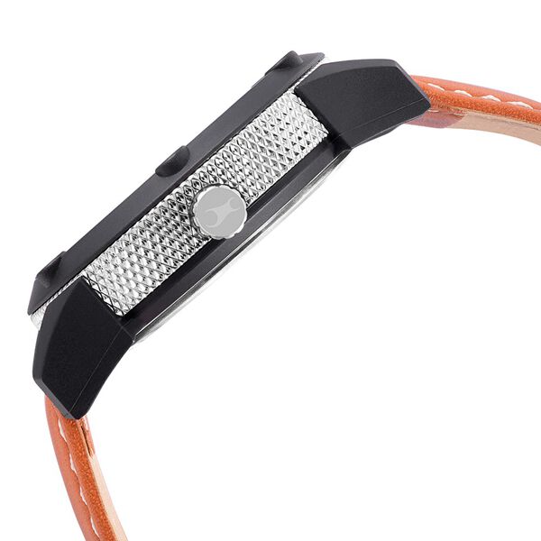 Fastrack Modular Quartz Analog Silver Dial Leather Strap Watch for Guys - image number 3