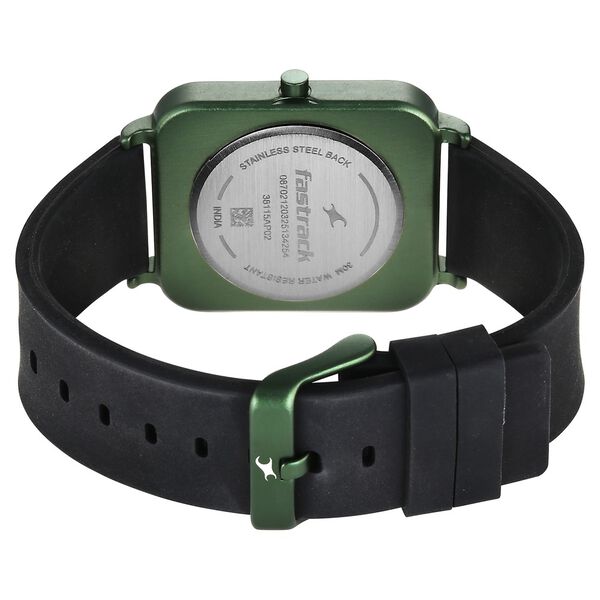 Fastrack Hype Neo Chic Quartz Analog Black Dial Silicone Strap Watch For Unisex - image number 4