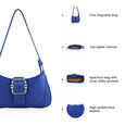 Fastrack Buckle Shoulder Bag in Cobalt - image number 7
