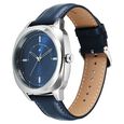 Fastrack Stunners Quartz Analog Blue Dial Grey Leather Strap Watch For Guys - image number 2