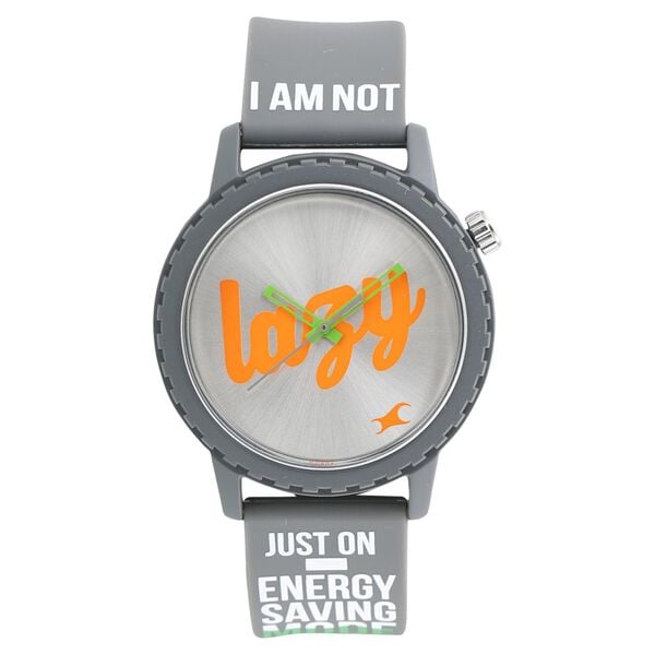 Fastrack Quartz Analog Grey Dial Silicone Strap Watch for Unisex - image number 0