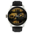 Fastrack Quartz Analog Silver Dial Leather Strap Watch for Guys