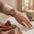 Fastrack Gelato rosegold analog leather strap watch with Chocolate dial for Girls - image number 7