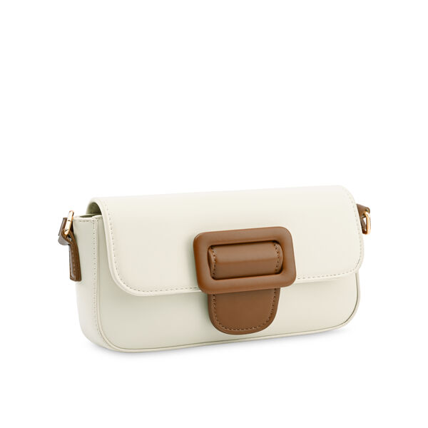 Fastrack Casual Sling Bag with Buckle Detail in White - image number 3