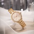 Vyb Eclipse By Fastrack Quartz Analog Rose Gold Dial Rose Gold Stainless Steel Strap Watch For Girls - image number 0