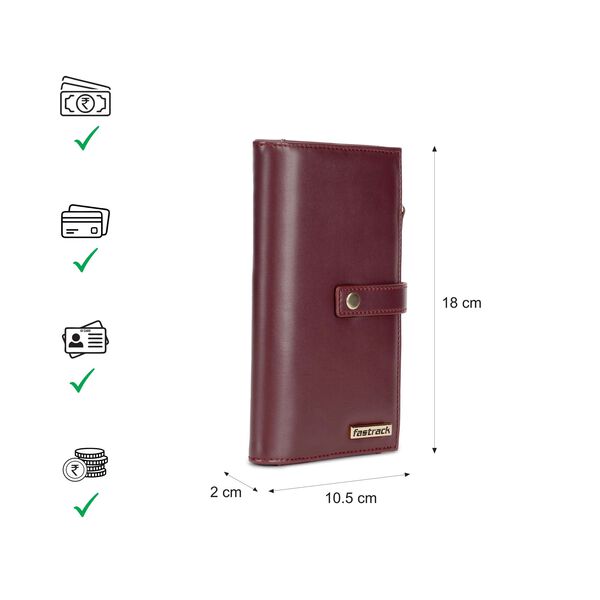 Cherry snapfold wallet - image number 2