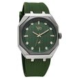 Vyb Rebel By Fastrack Quartz Analog Green Dial Silicone Strap Watch For Guys - image number 0