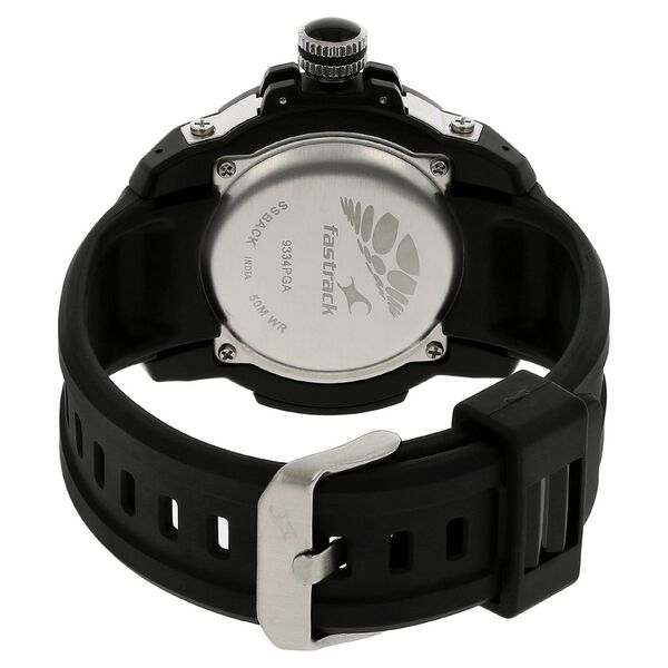 Fastrack Quartz Analog Silver Dial Plastic Strap Watch for Guys - image number 3