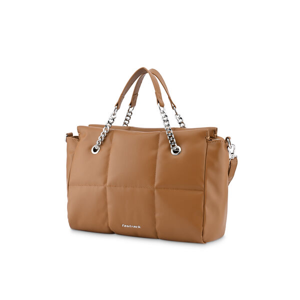 Fastrack Puff It Up Satchel in Tan - image number 3