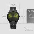 Fastrack Vyb Challenger Quartz Analog Green Dial Metal Strap Watch For Guys - image number 3