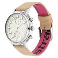 Fastrack Ruffles Quartz Multifunction Beige Dial Leather Strap Watch for Girls - image number 3