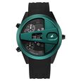 Fastrack Overdrive Chronograph Micromotor Black Dial Black Stainless Steel Strap Watch For Guys