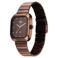Fastrack Vyb Maverick Quartz Analog Brown Dial Metal Strap Watch For Guys - image number 4