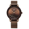 Fastrack Style Up Quartz Analog Brown Dial Brown Colour Stainless Steel Strap Watch For Girls - image number 0