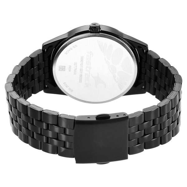 Fastrack Stunners Quartz Analog Black Dial Metal Strap Watch for Guys - image number 5
