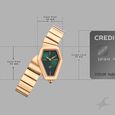 Fastrack Wild Quartz Analog Green Dial Rose Gold Stainless Steel Strap Watch For Girls - image number 3