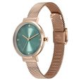 Fastrack Stunners X Quartz Analog Green Dial Stainless Steel Strap Watch For Girls - image number 2