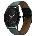 Fastrack Stunners Quartz Analog Black Dial Green Leather Strap Watch For Guys - image number 2