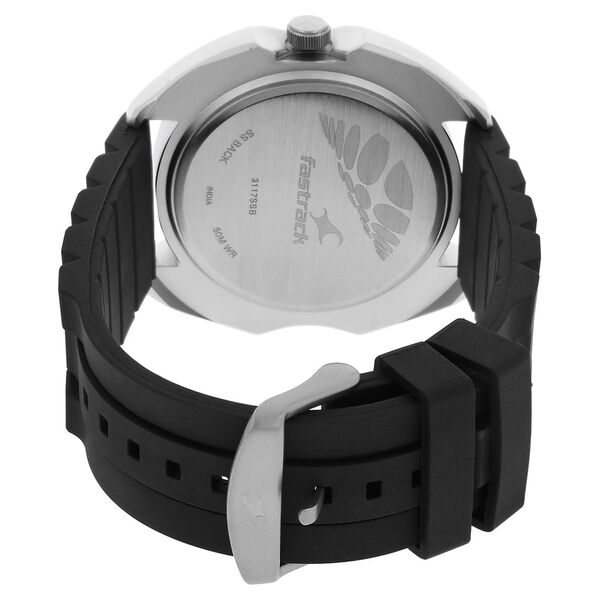 Fastrack Quartz Analog Silver Dial Plastic Strap Watch for Guys - image number 3