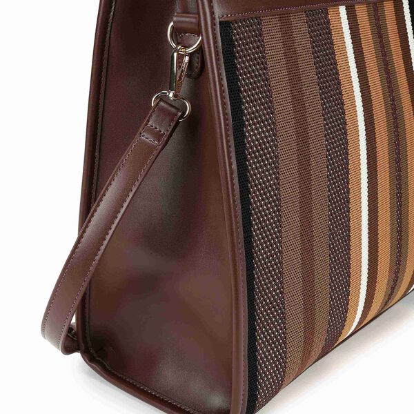 Cocoa weave tote - image number 7
