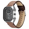 Fastrack Fleek Quartz Multifunction Grey Dial Leather Strap Watch For Guys - image number 2