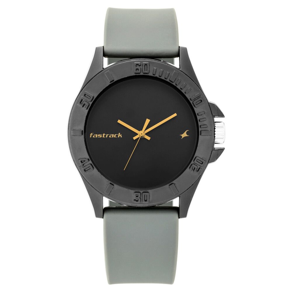 Fastrack grey dial analog hotsell unisex watch