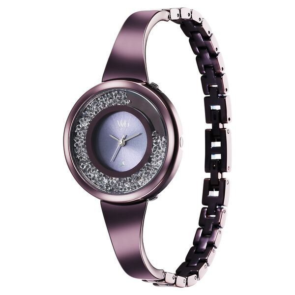 Fastrack Vyb Diva Quartz Analog Purple Dial Purple Metal Strap Watch For Women - image number 2