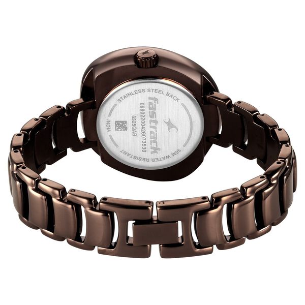Fastrack Analog Brown Dial Women's Watch with Brown Metal Bracelet - image number 5