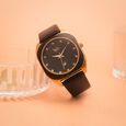 Vyb Muse By Fastrack Quartz Analog Black Dial Leather Strap Watch For Girls - image number 0