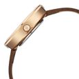 Fastrack Gelato rosegold analog leather strap watch with Chocolate dial for Girls - image number 5