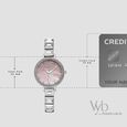 Vyb Enigma By Fastrack Quartz Analog Pink Dial Silver Metal Strap Watch For Girls - image number 3