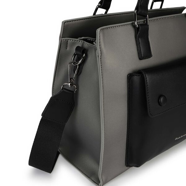 Two-Tone Satchel Bag - image number 6