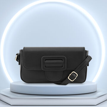 Fastrack Black Casual Sling Bag for Women