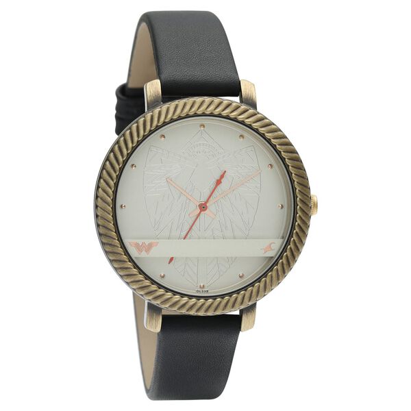 Fastrack Wonder Woman Quartz Analog Silver Dial Leather Strap Watch for Girls - image number 1