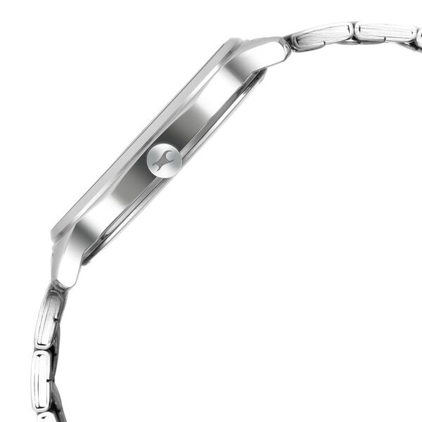 Fastrack Stunners Quartz Analog Silver Dial Metal Strap Watch for Guys - image number 4
