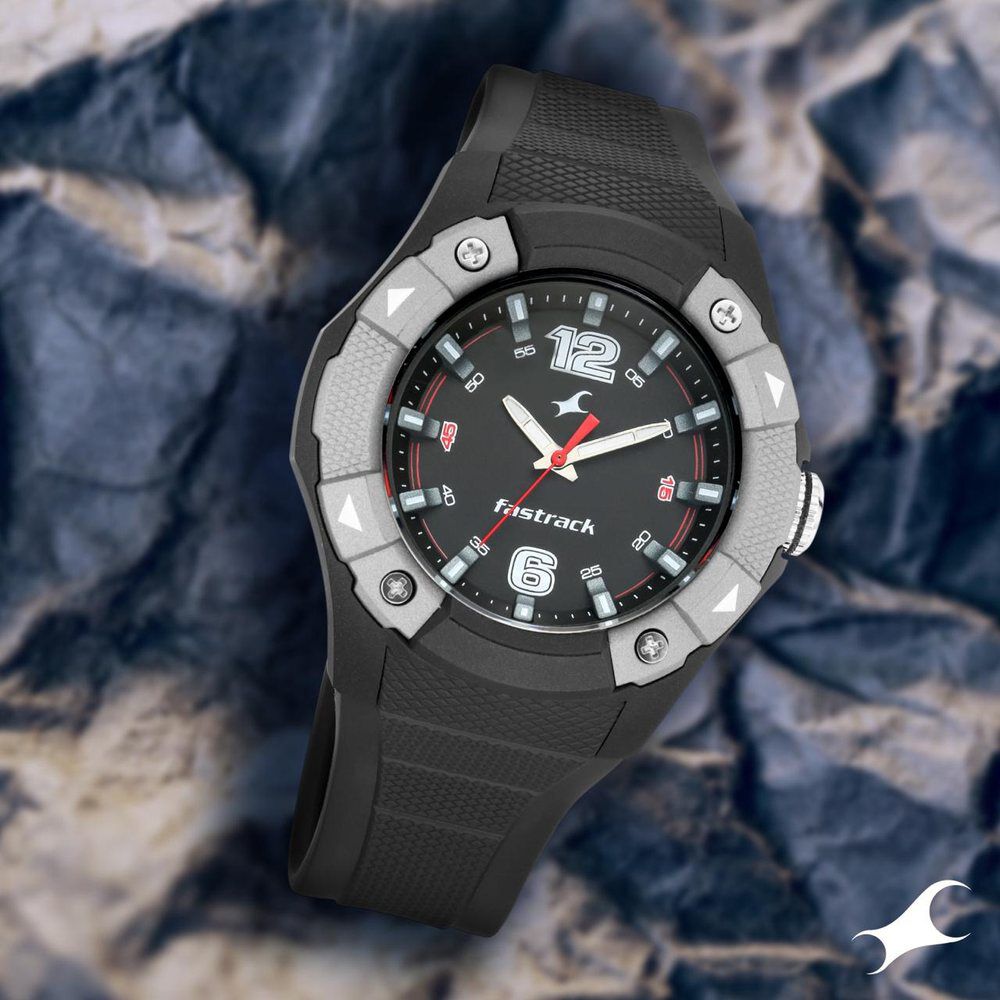 Fastrack watch black price on sale