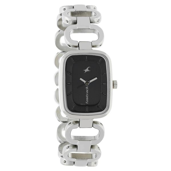 Fastrack Quartz Analog Black Dial Metal Strap Watch for Girls - image number 1