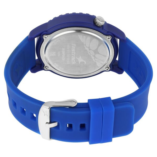 Fastrack Quartz Analog Blue Dial Silicone Strap Watch for Unisex - image number 4