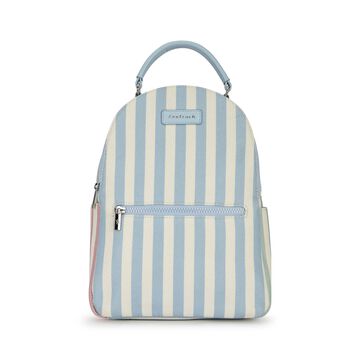 Pastel Stripe Canvas Backpack