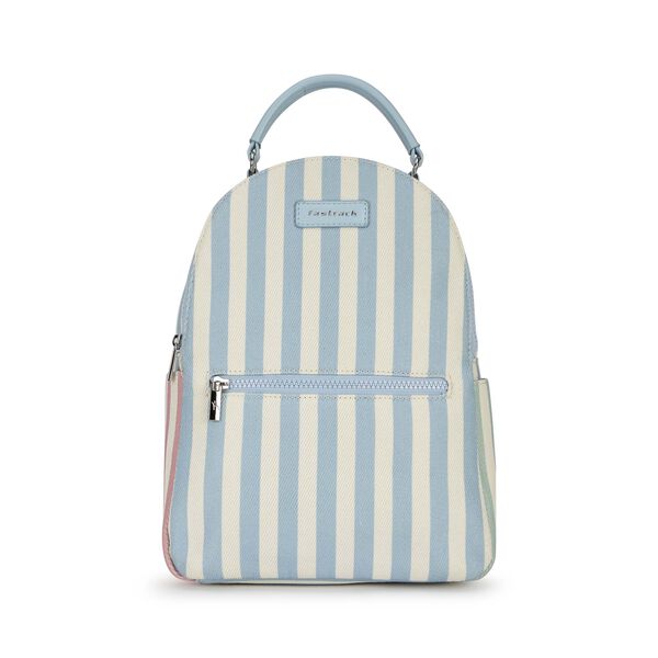 Pastel Stripe Canvas Backpack - image number 0
