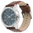 Fastrack Loopholes Quartz Analog Grey Dial Leather Strap Watch for Guys - image number 1