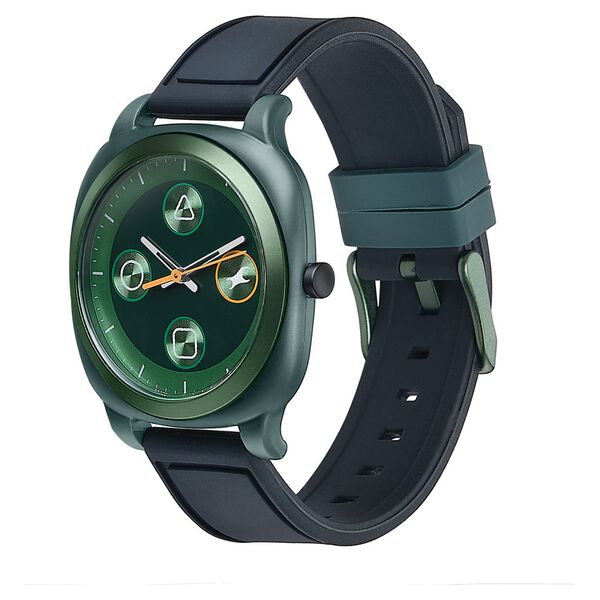 Fastrack Hype Retro Aracde Quartz Analog Unisex Watch With Green Dial Black Silicone Strap Watch For Unisex - image number 2