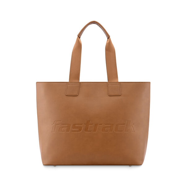 Tan College Tote Bag - image number 1