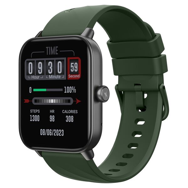 Fastrack Rider with 4.64 cm TFT LCD Display, SingleSync BT Calling Unisex Smart Watch with Green Strap - image number 1