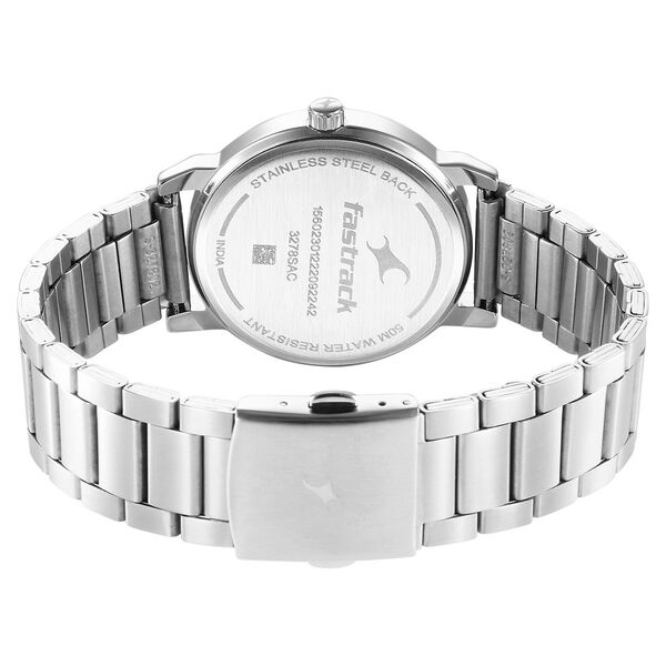 Fastrack Stunners Blue Dial Metal Strap Watch for Guys - image number 4