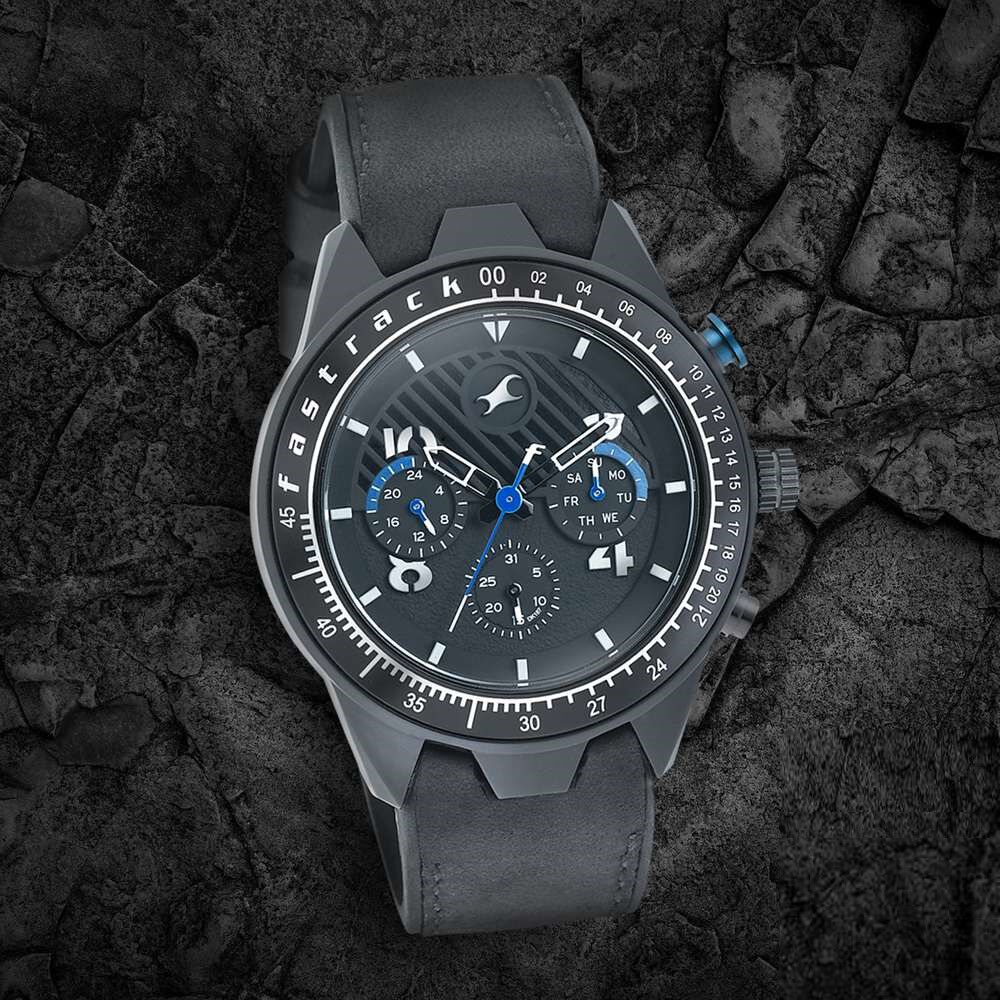 All nighters black deals dial leather strap watch