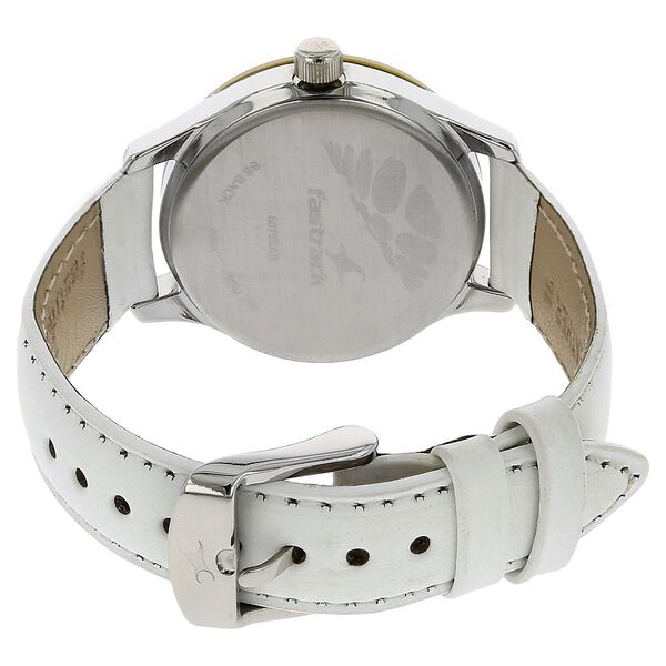 Fastrack Quartz Analog Silver Dial Leather Strap Watch for Girls - image number 3
