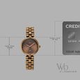 Vyb Charmer By Fastrack Quartz Analog Brown Dial Brown Metal Strap Watch For Girls - image number 3