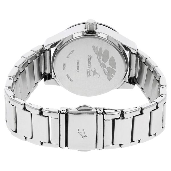 Fastrack Quartz Multifunction Black Dial Stainless Steel Strap Watch for Girls - image number 3